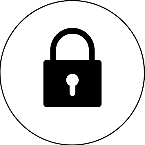 lock icon for footer